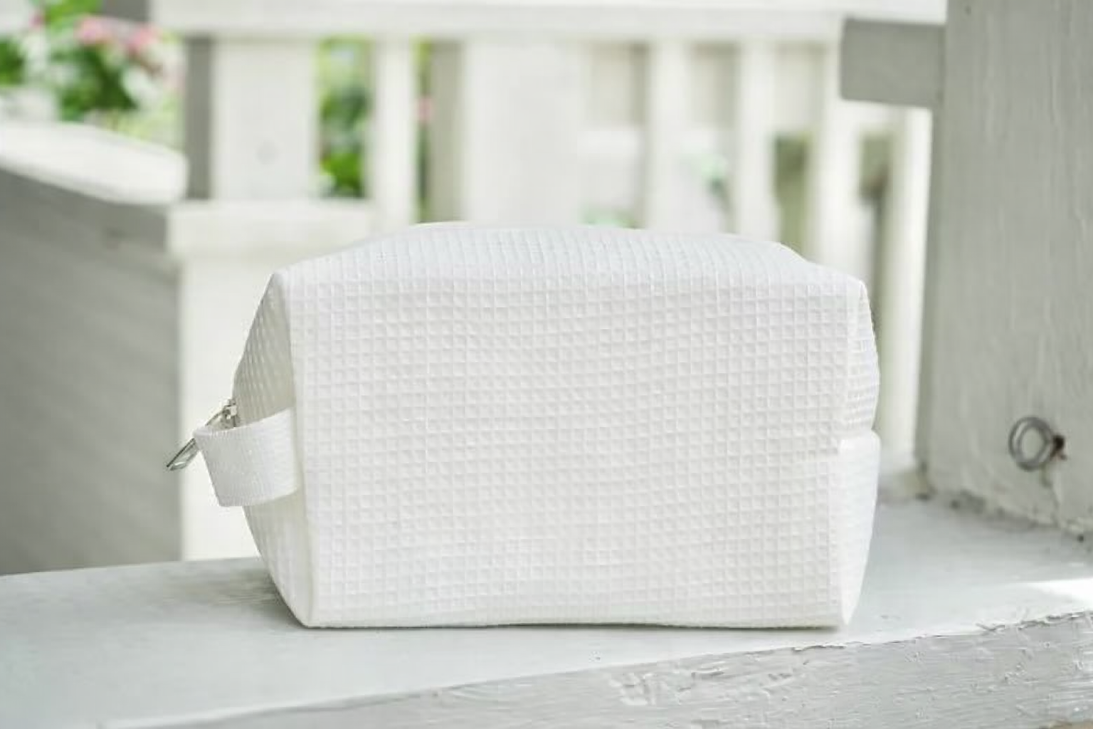 Custom Dog Icon Name Waffle Cosmetic Bag