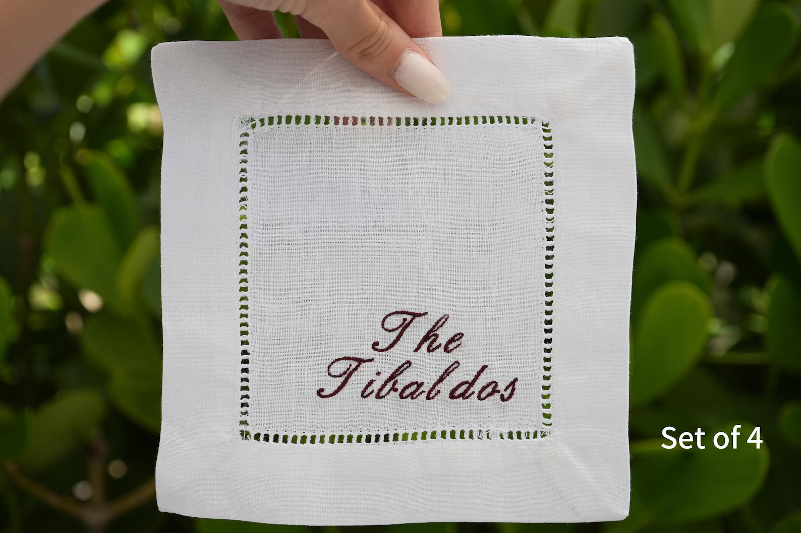 Embroidered Cocktail Napkins